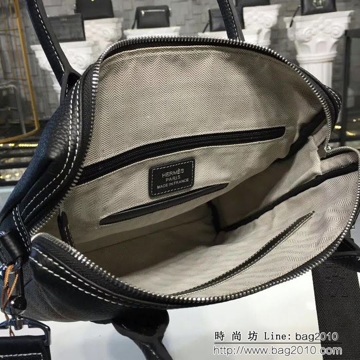 HERMES愛馬仕 最新款 高檔實用 男士手提斜挎包 8830-3 豎款 JD1270